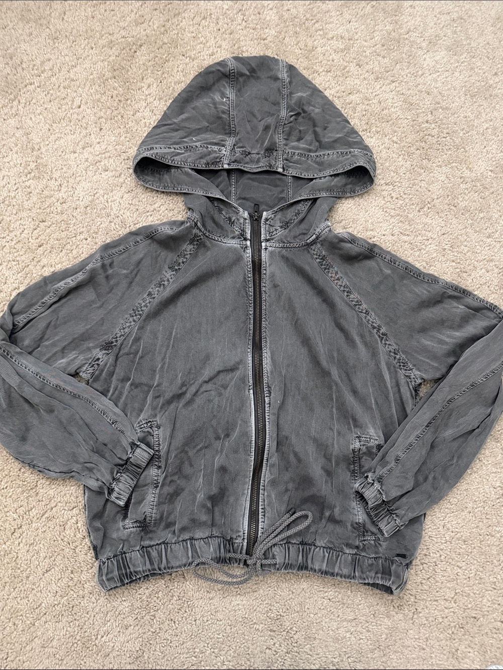 O’Neil Washed Charcoal Zip Hoodie Jacket